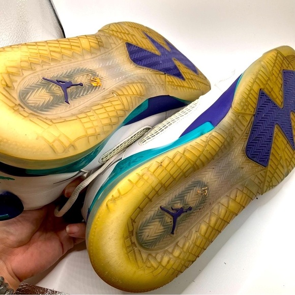 RARE Air Jordan Mars 270 Grape white purple teal leather upper mens size 13 - Picture 15 of 15